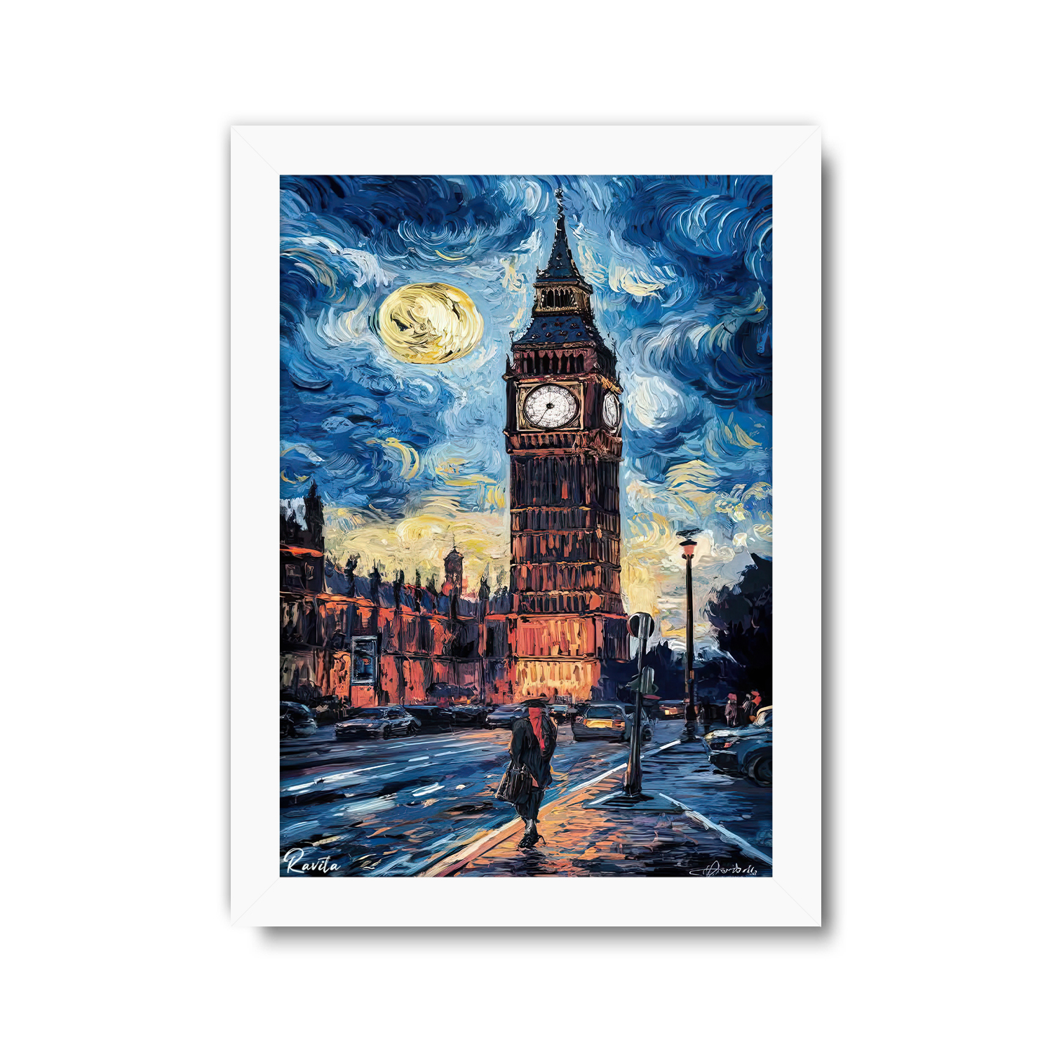 تابلو تکی راویتا طرح نقاشی سبک ون گوک – van gogh کد 3834 تابلو تکی راویتا طرح نقاشی سبک ون گوک – van gogh کد 3834