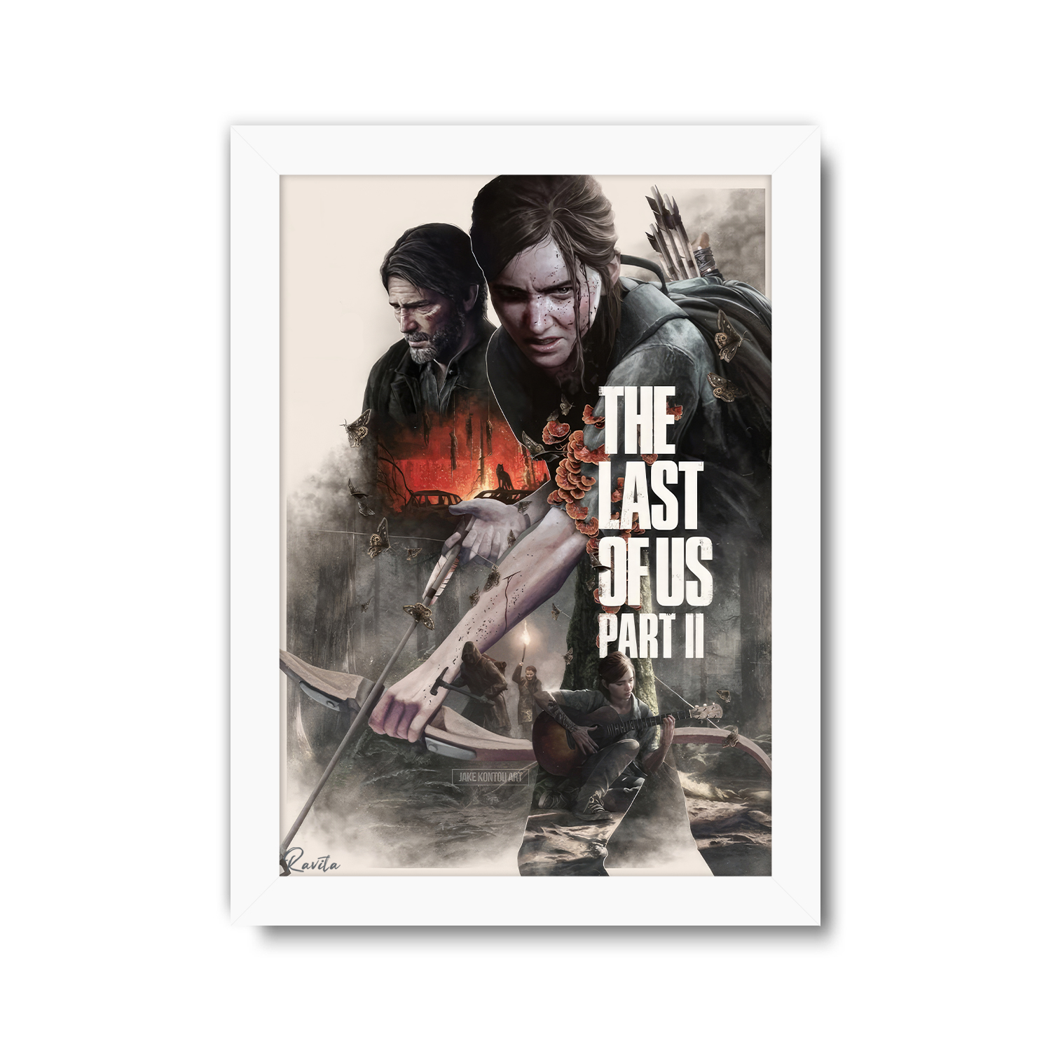 تابلو تکی راویتا طرح لست اف اس 2 - Last Of us کد 3729 تابلو تکی راویتا طرح لست اف اس 2 - Last Of us کد 3729