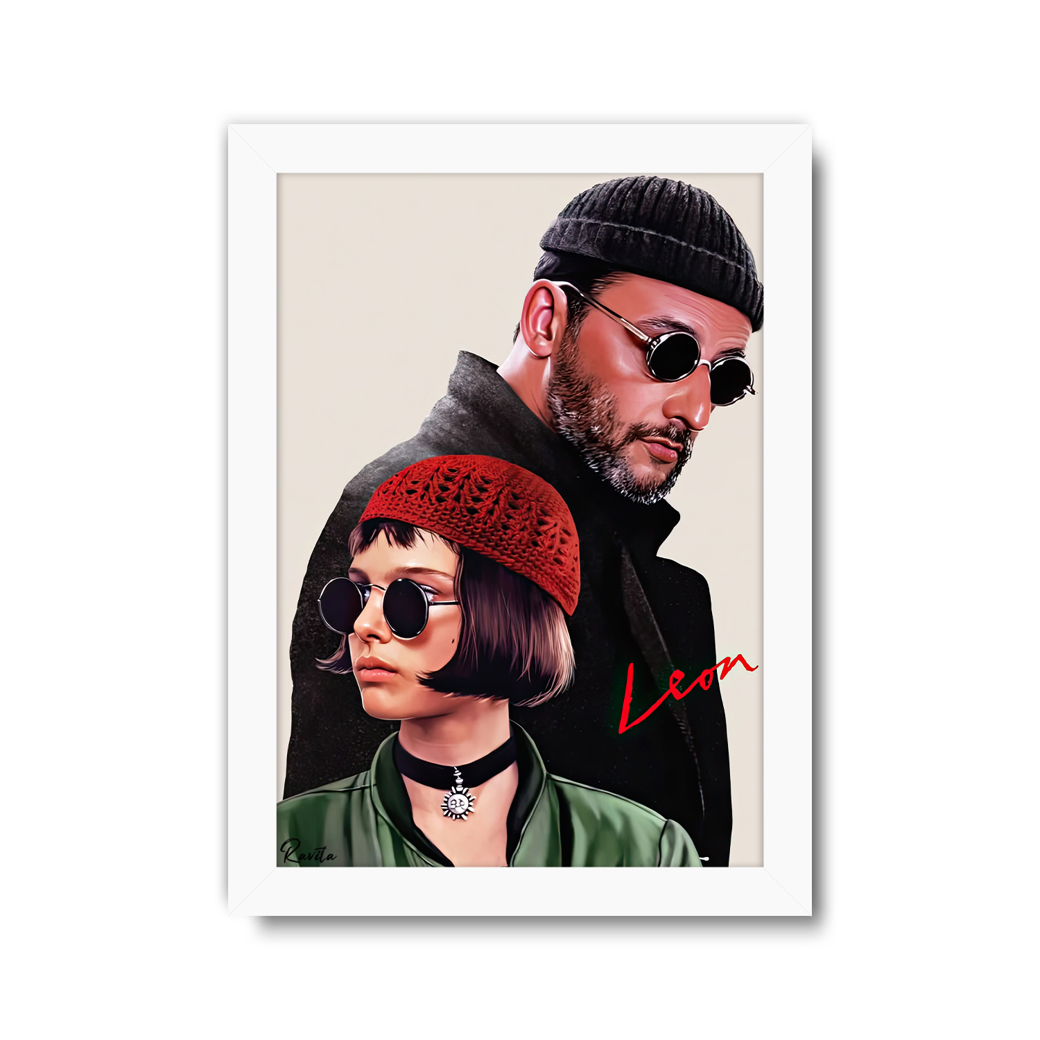تابلو تکی راویتا طرح لئون و ماتیلدا -Leon Matilda کد 3740 تابلو تکی راویتا طرح لئون و ماتیلدا -Leon Matilda کد 3740