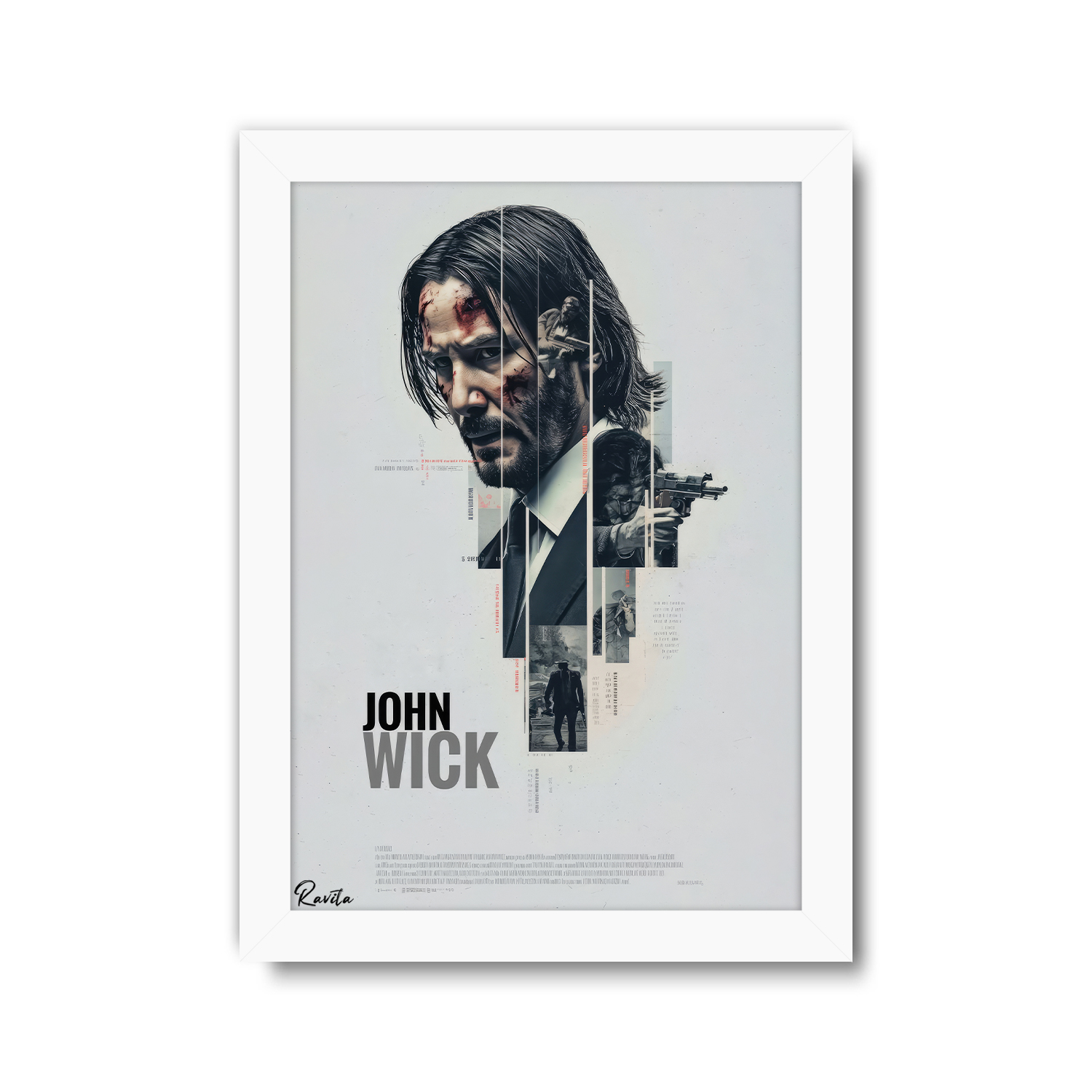 تابلو تکی راویتا طرح جان ویک - John wick کد 3741 تابلو تکی راویتا طرح جان ویک - John wick کد 3741
