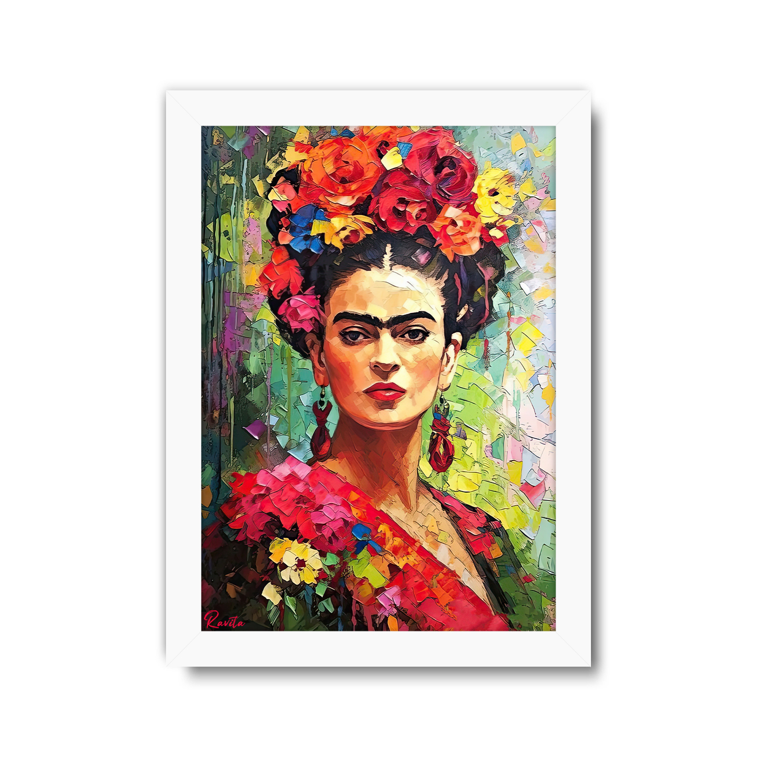 تابلو تکی راویتا طرح فریدا کالو - Frida Kahlo کد 3745 تابلو تکی راویتا طرح فریدا کالو - Frida Kahlo کد 3745