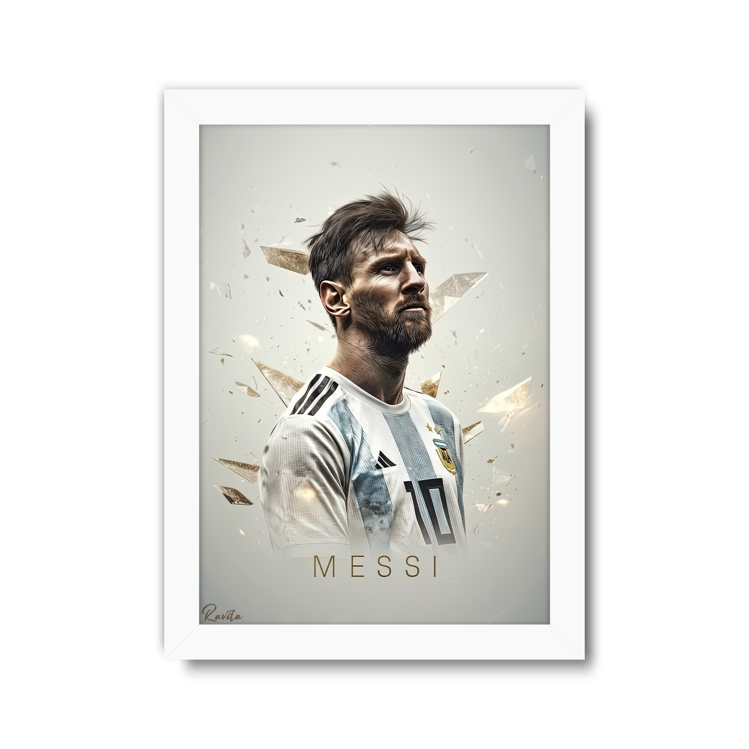 تابلو تکی راویتا طرح مسی - Messi کد 3749 تابلو تکی راویتا طرح مسی - Messi کد 3749