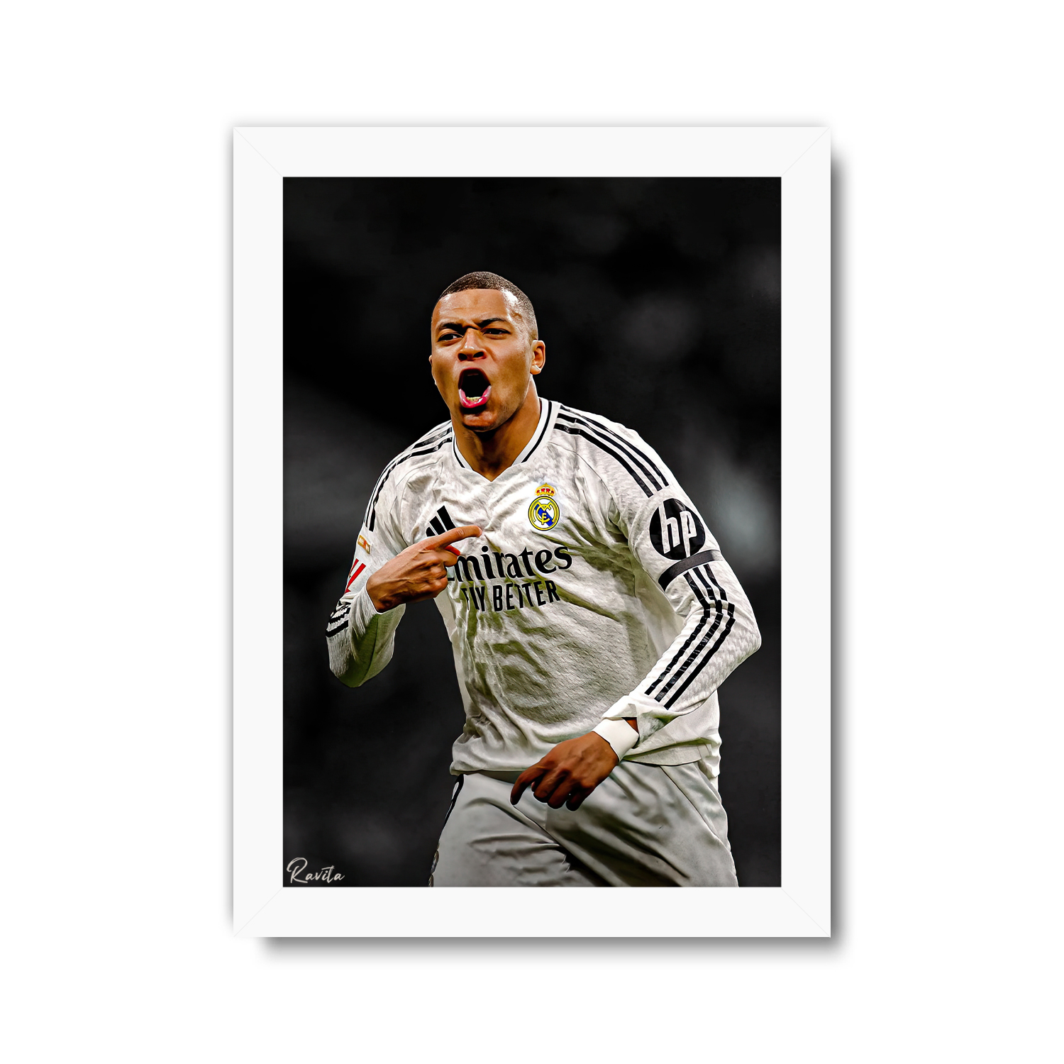 تابلو تکی راویتا طرح امباپه - Mbappe کد 3751 تابلو تکی راویتا طرح امباپه - Mbappe کد 3751