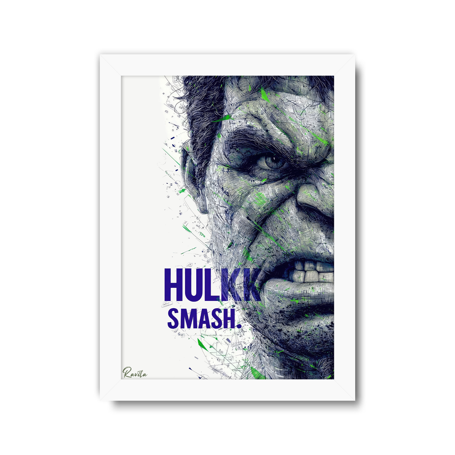 تابلو تکی راویتا طرح هالک - Hulk کد 3756 تابلو تکی راویتا طرح هالک - Hulk کد 3756