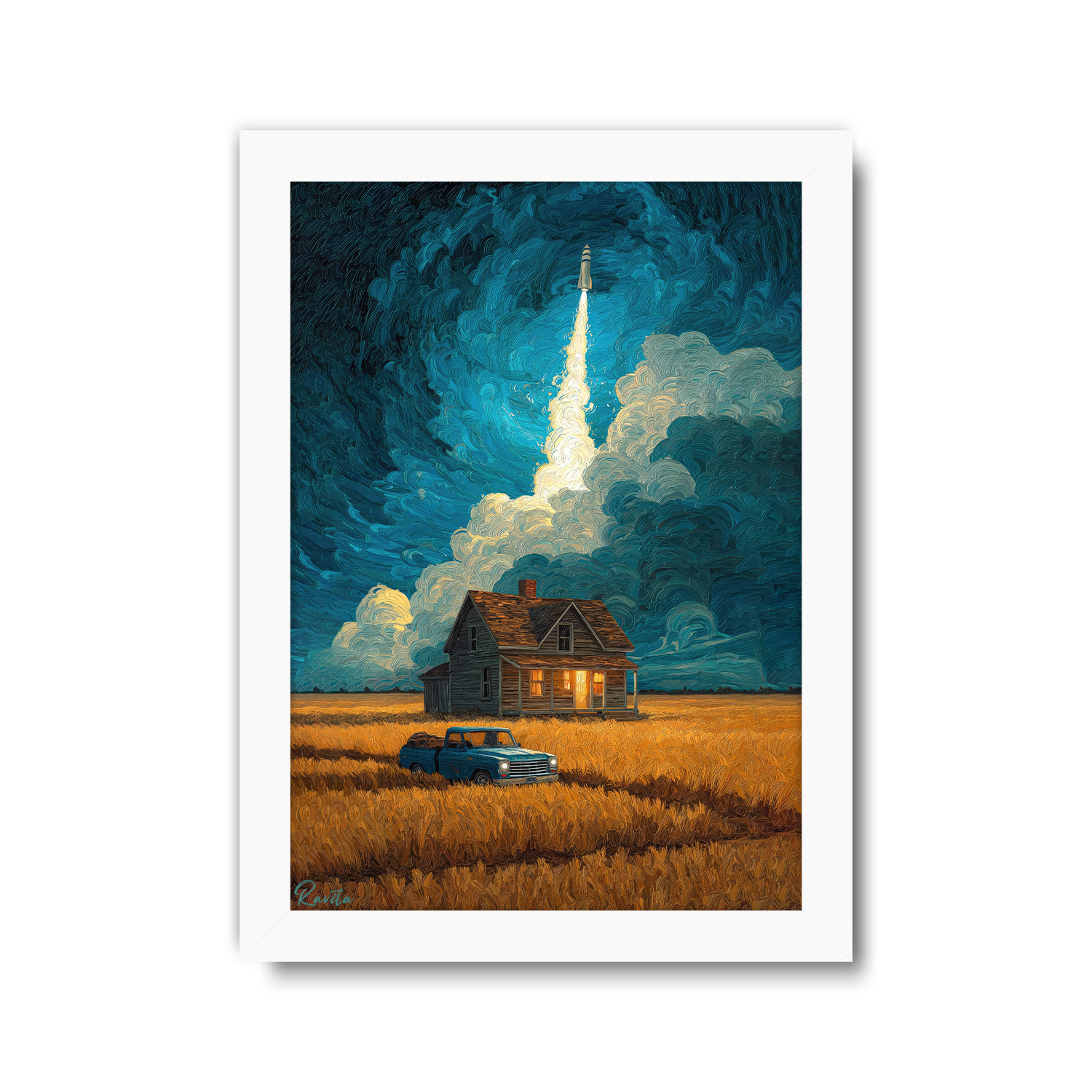 تابلو تکی راویتا طرح کلبه ی رویاها - Cabin of Dreams کد 3768 تابلو تکی راویتا طرح کلبه ی رویاها - Cabin of Dreams کد 3768