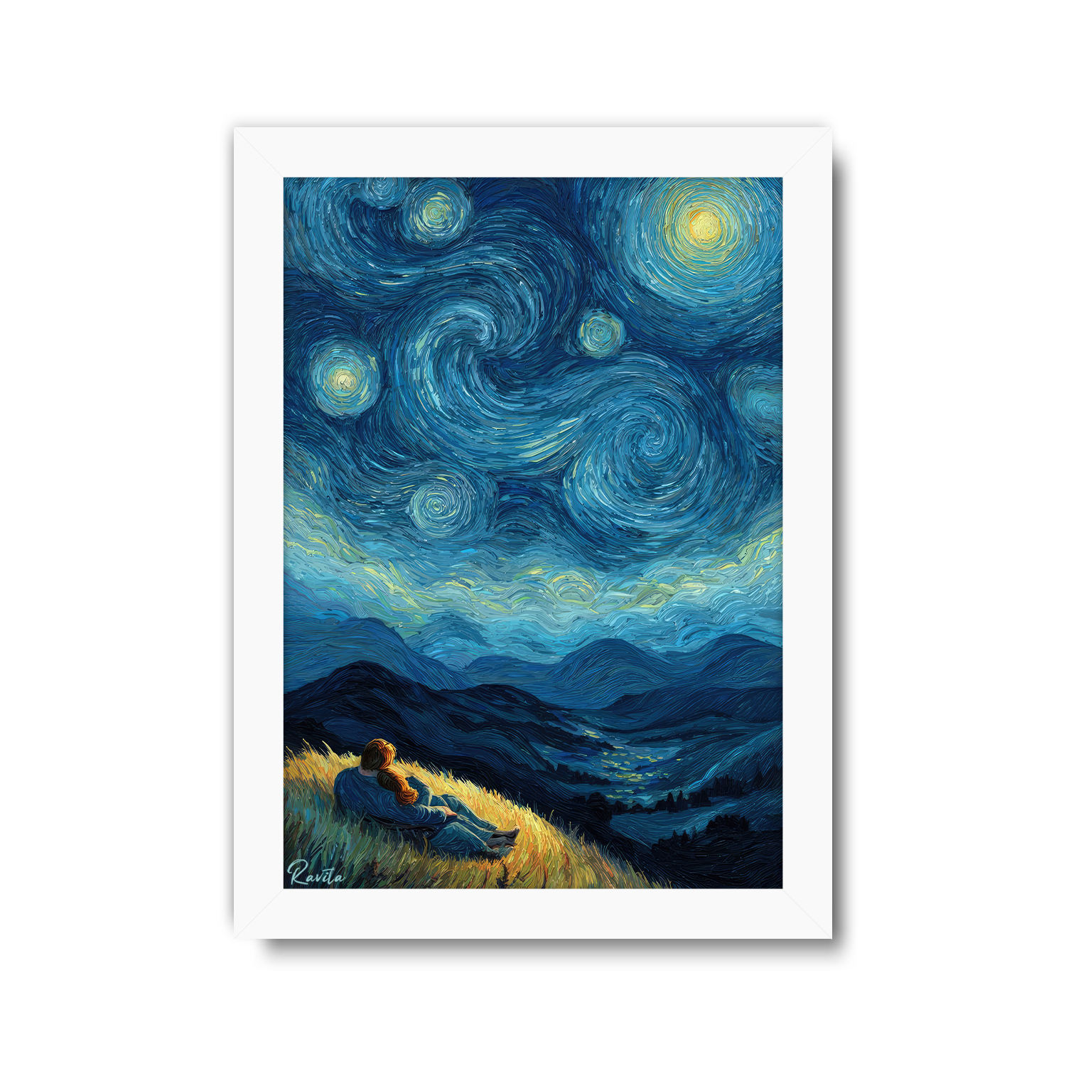 تابلو تکی راویتا طرح عاشقانه ونگوک - Van Gogh Love کد 3813 تابلو تکی راویتا طرح عاشقانه ونگوک - Van Gogh Love کد 3813