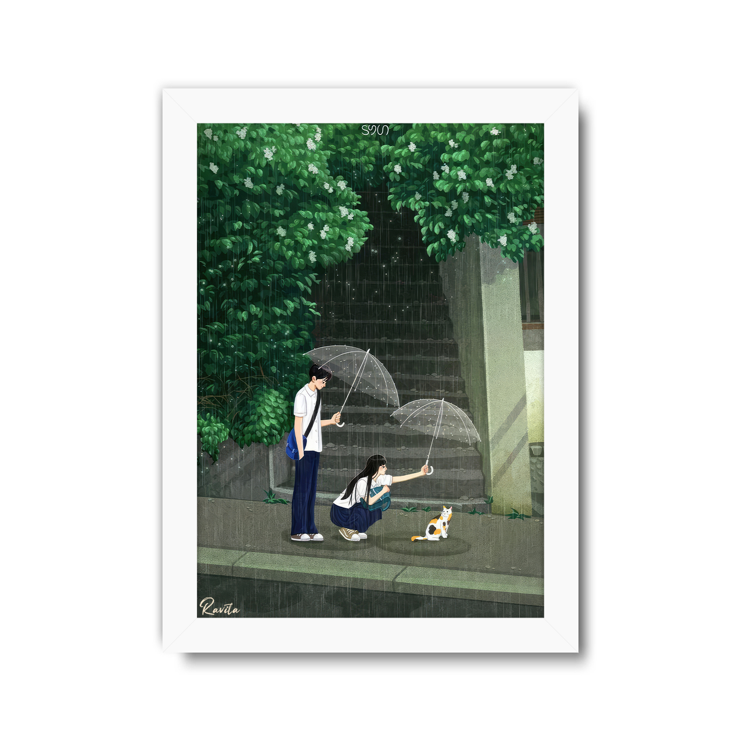 تابلو تکی راویتا طرح عاشقانه دونفره انیمه - Valentine کد 3821 تابلو تکی راویتا طرح عاشقانه دونفره انیمه - Valentine کد 3821