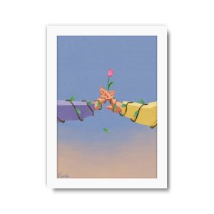 ساعت رومیزی دیواری راویتا طرح عاشقانه دونفره - Valentine کد 3823