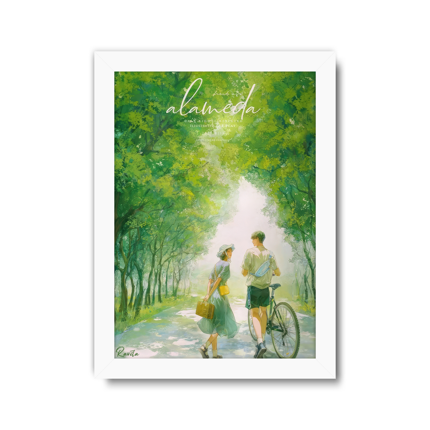 تابلو تکی راویتا طرح عاشقانه دونفره انیمه - Valentine کد 3824 تابلو تکی راویتا طرح عاشقانه دونفره انیمه - Valentine کد 3824
