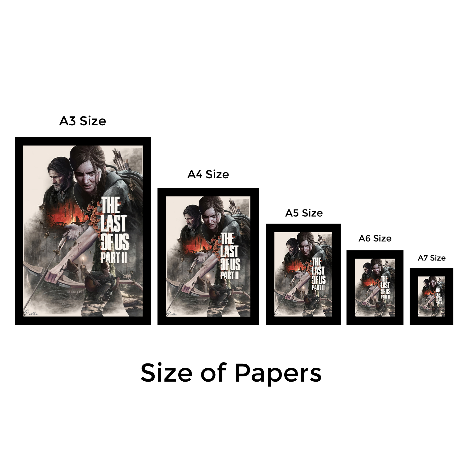 تابلو تکی راویتا طرح لست اف اس 2 - Last Of us کد 3729 تابلو تکی راویتا طرح لست اف اس 2 - Last Of us کد 3729