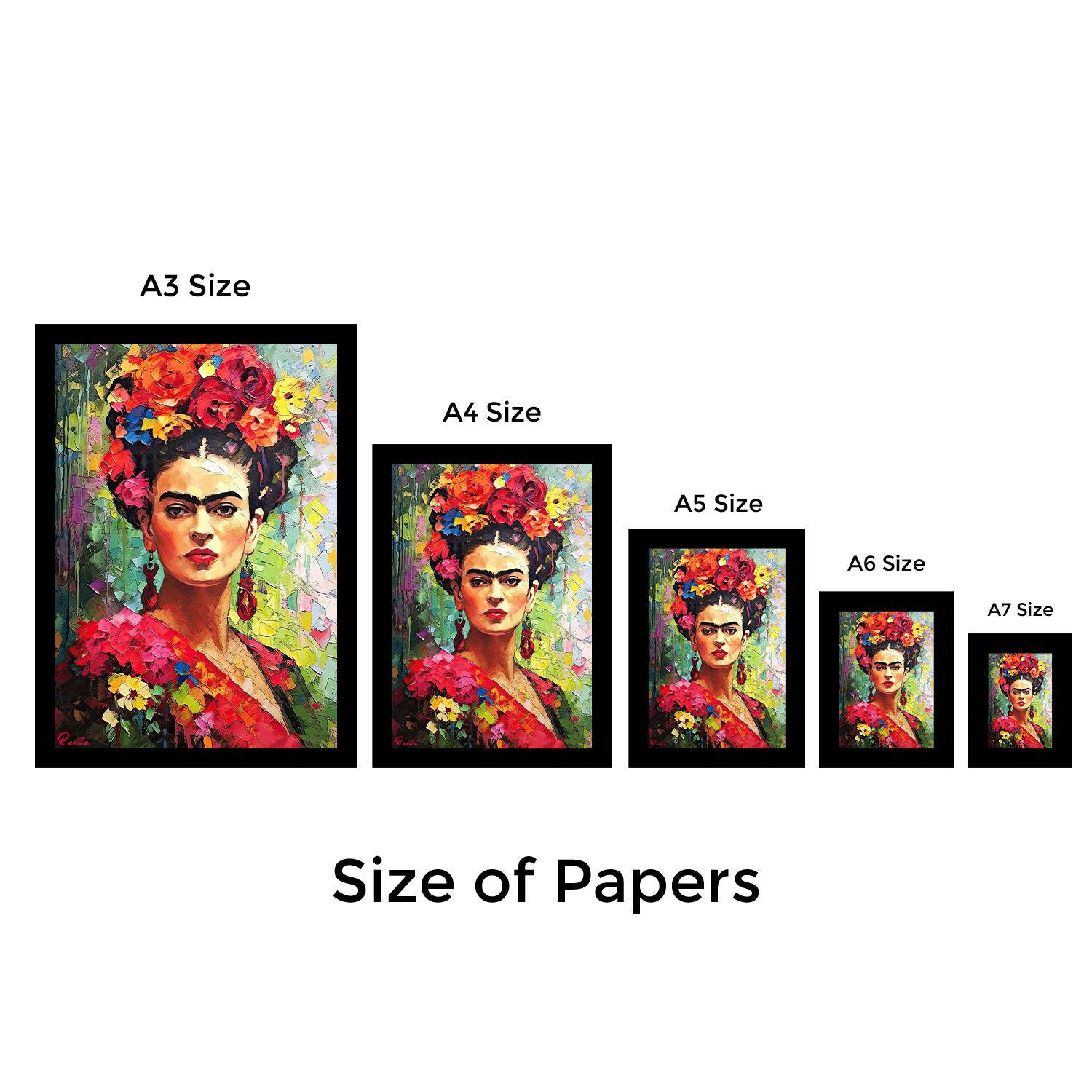 تابلو تکی راویتا طرح فریدا کالو - Frida Kahlo کد 3745 تابلو تکی راویتا طرح فریدا کالو - Frida Kahlo کد 3745