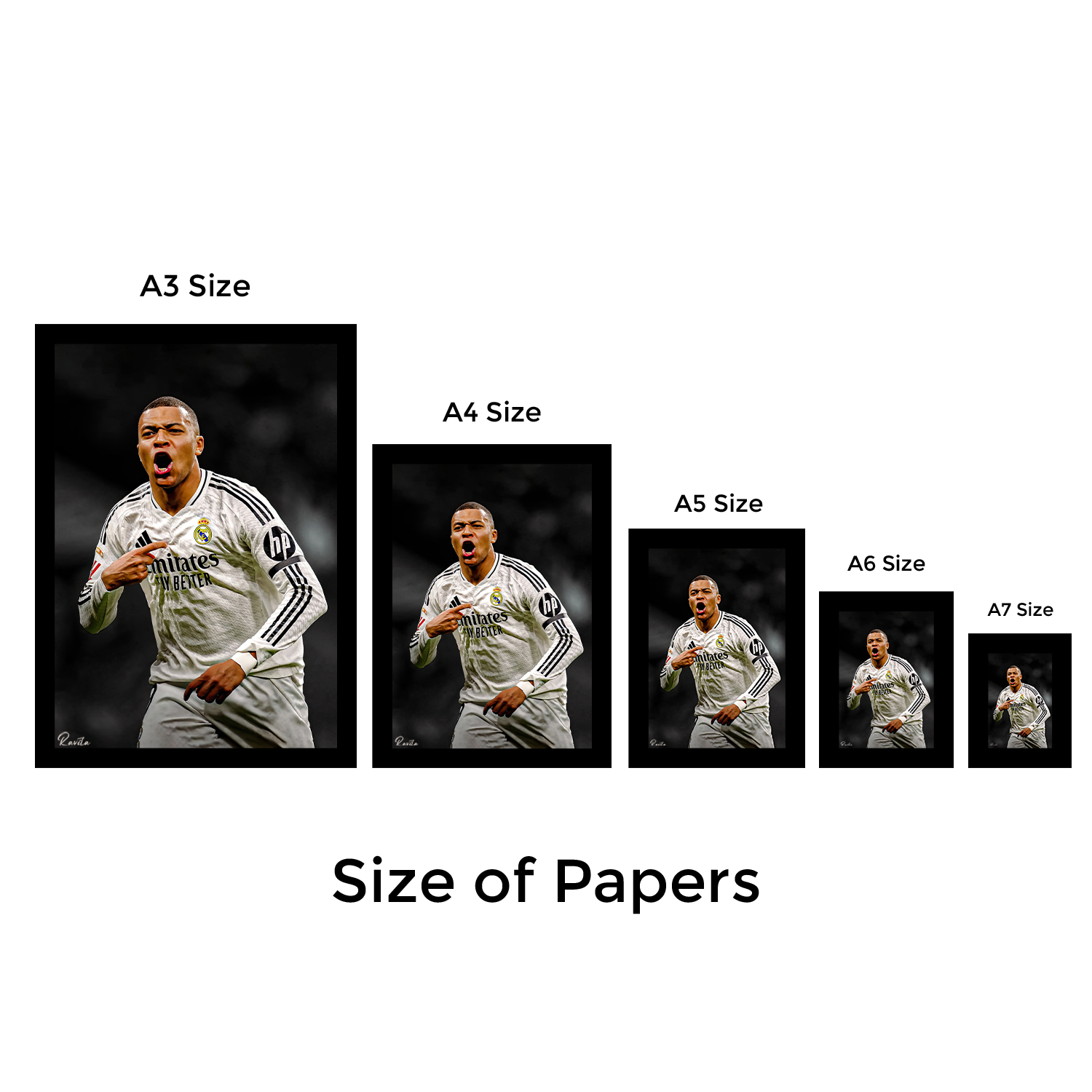 تابلو تکی راویتا طرح امباپه - Mbappe کد 3751 تابلو تکی راویتا طرح امباپه - Mbappe کد 3751