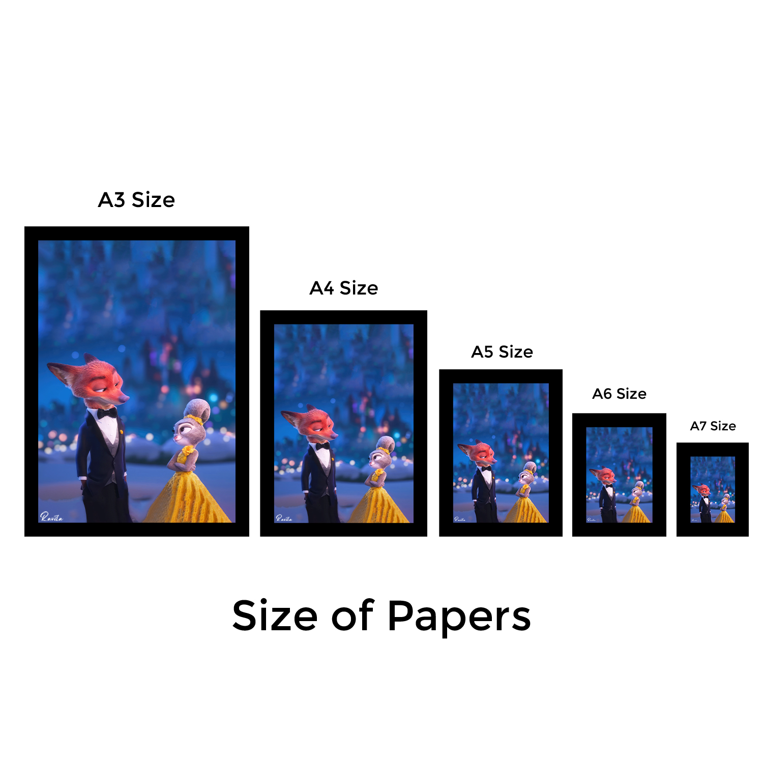 تابلو تکی راویتا طرح زوتوپیا - Zootopia کد 3754 تابلو تکی راویتا طرح زوتوپیا - Zootopia کد 3754