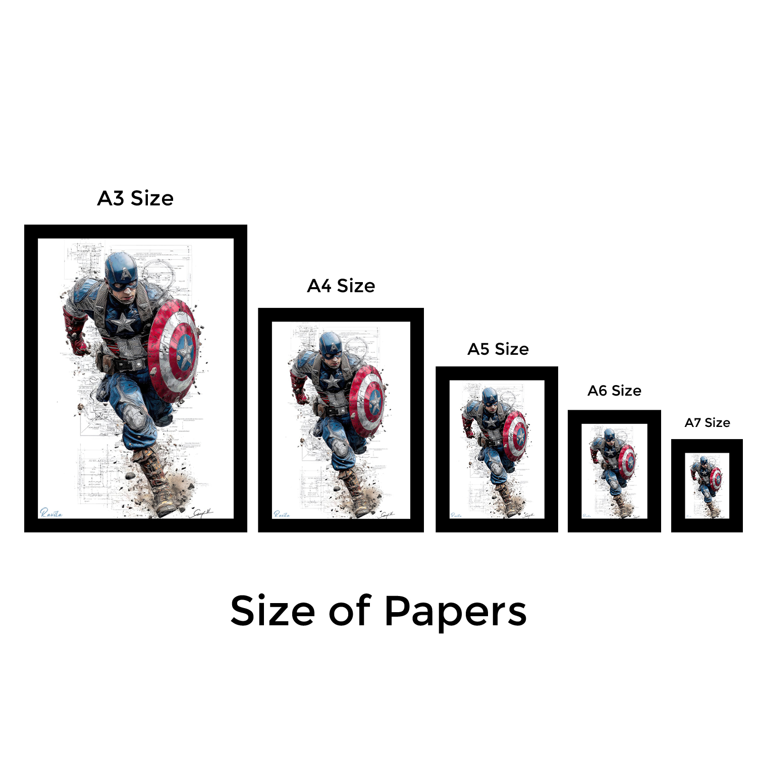 تابلو تکی راویتا طرح کاپیتان آمریکا - Captain America کد 3757 تابلو تکی راویتا طرح کاپیتان آمریکا - Captain America کد 3757