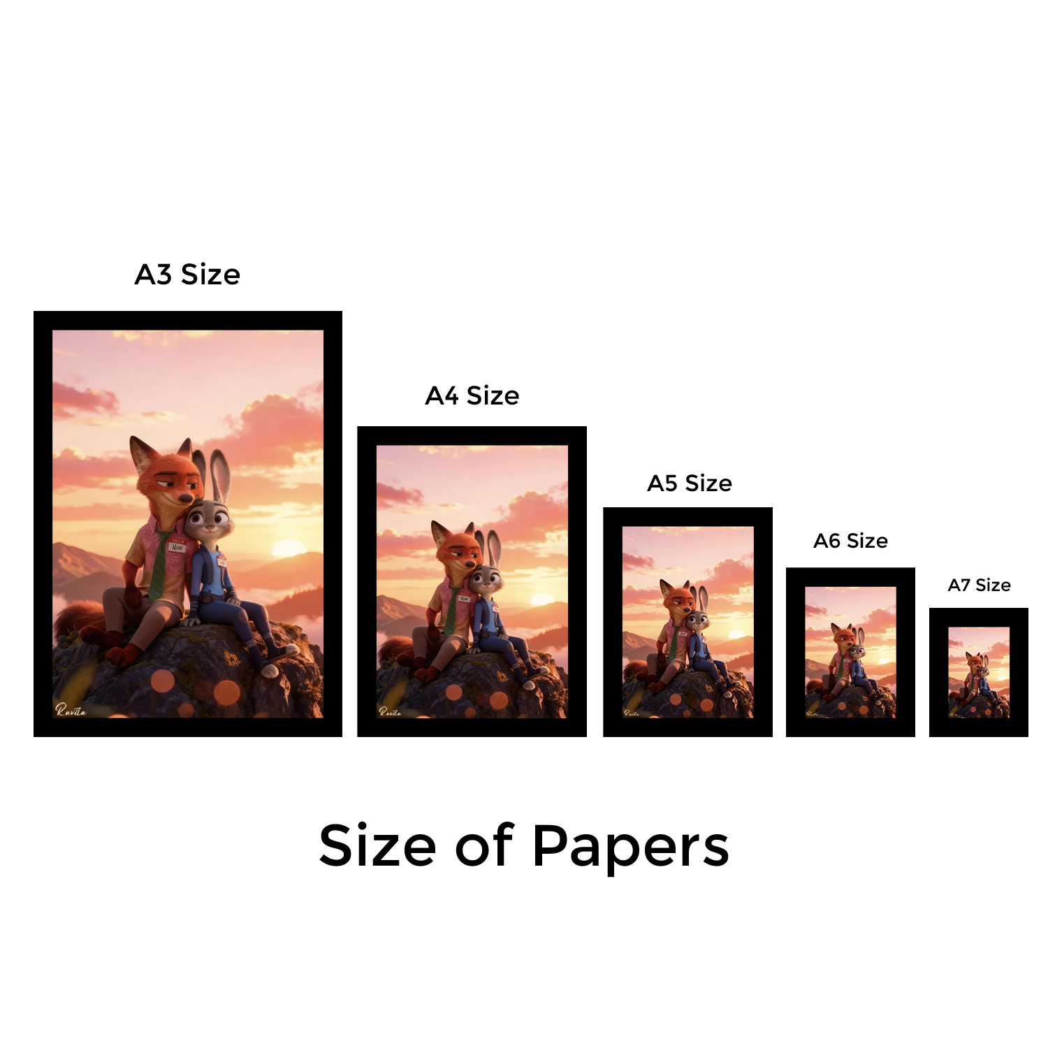 تابلو تکی راویتا طرح زوتوپیا عاشقانه دونفره - Zootopia کد 3758 تابلو تکی راویتا طرح زوتوپیا عاشقانه دونفره - Zootopia کد 3758