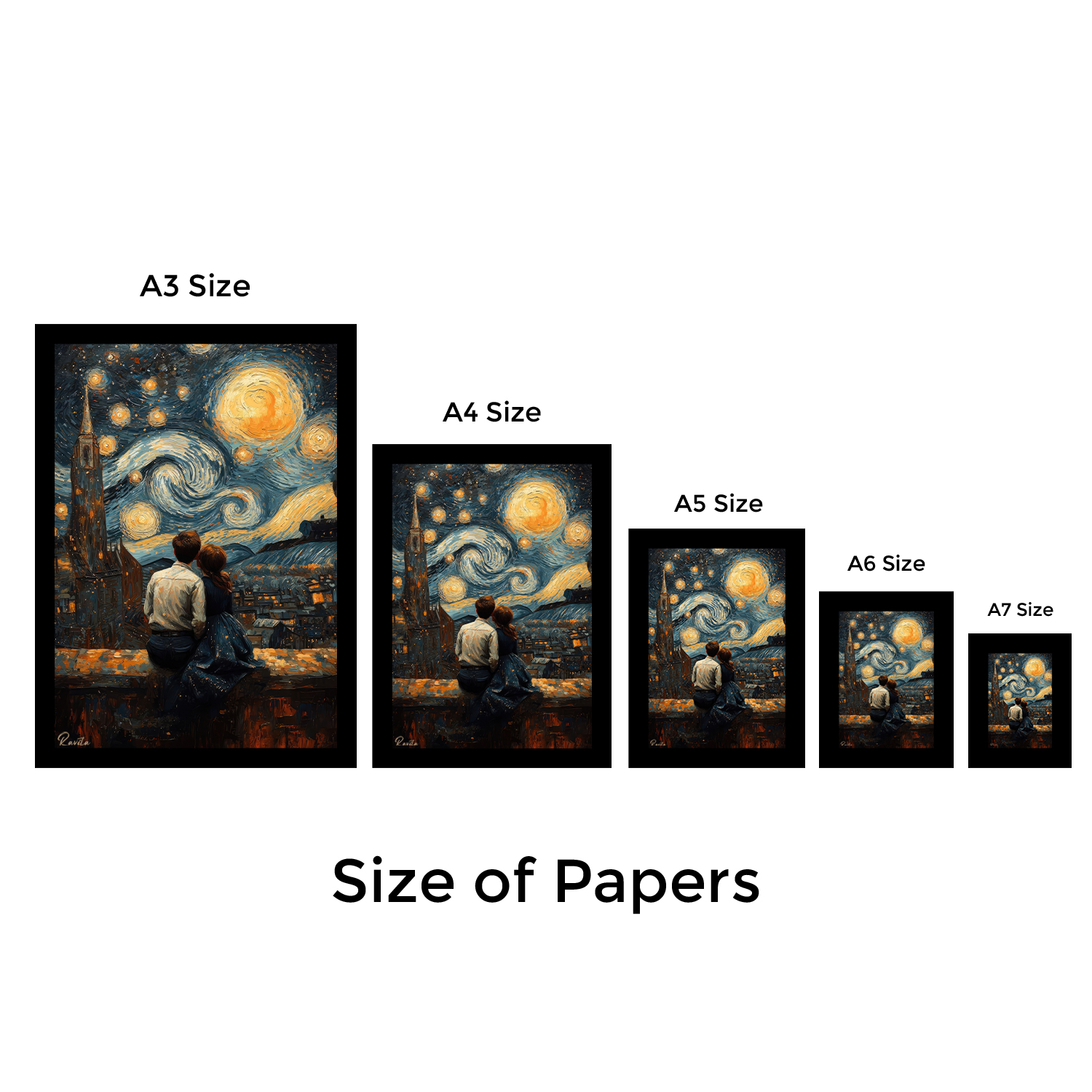 تابلو تکی راویتا طرح عاشقانه ونگوک - Van Gogh Love کد 3816 تابلو تکی راویتا طرح عاشقانه ونگوک - Van Gogh Love کد 3816