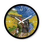 ساعت دیواری بزرگ راویتا طرح مزرعه آفتابگردان به سبک ون گوک - Van Gogh کد 3839