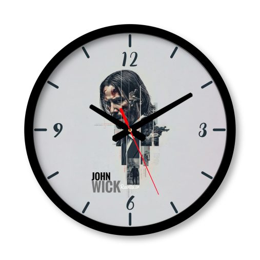 ساعت دیواری بزرگ راویتا طرح جان ویک - John wick کد 3741