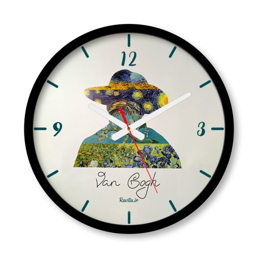 ساعت دیواری بزرگ راویتا طرح نقاشی سبک ون گوک – Van Gogh کد 3747
