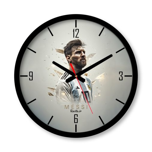 ساعت دیواری بزرگ راویتا طرح مسی - Messi کد 3749