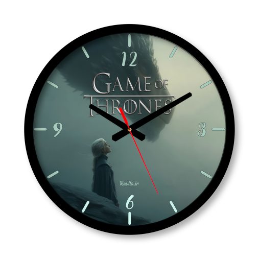 ساعت دیواری بزرگ راویتا طرح بازی تخت و جمشید - Game of Thrones کد 3770