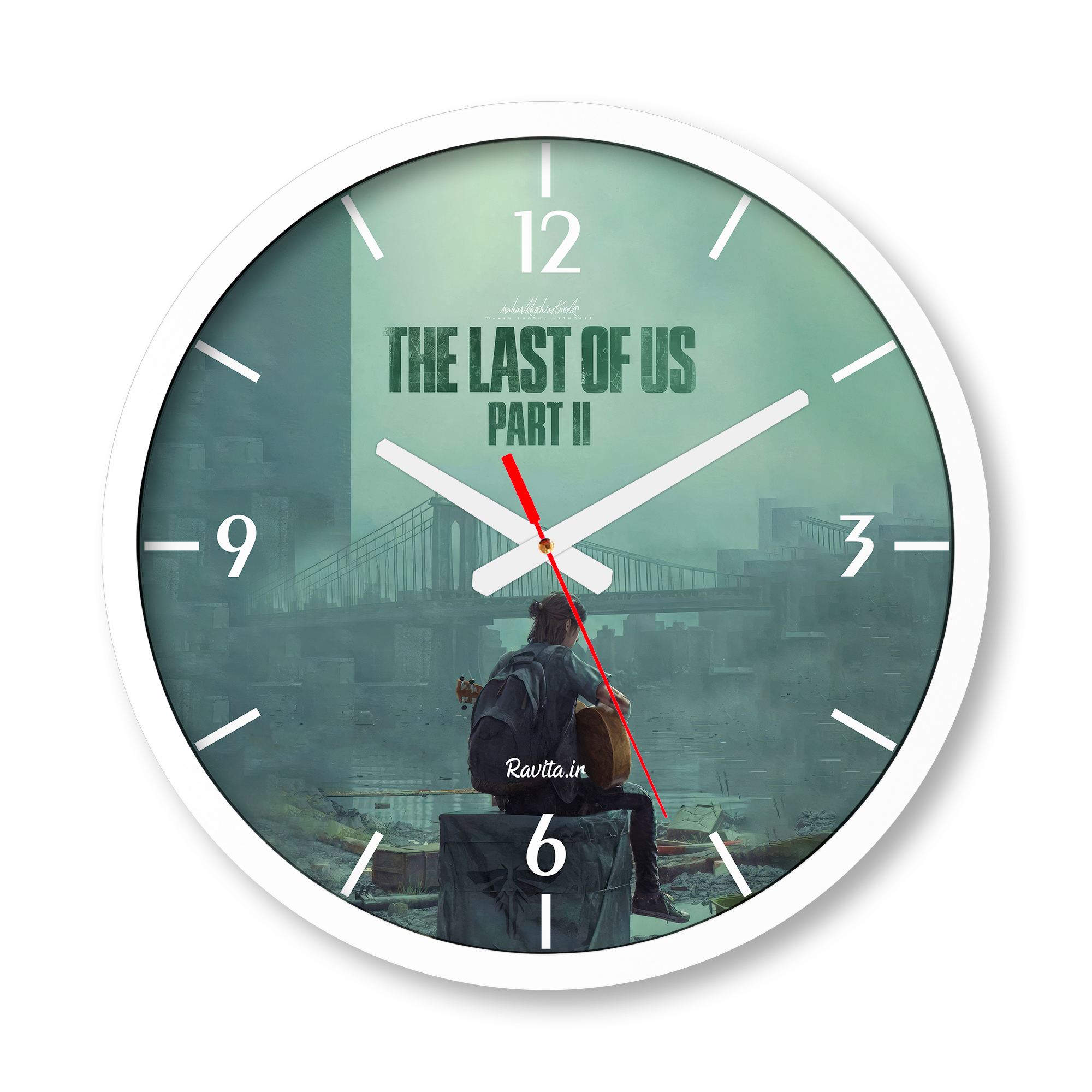 ساعت دیواری بزرگ راویتا طرح آخرین بازمانده - The last of Us کد 3765 ساعت دیواری بزرگ راویتا طرح آخرین بازمانده - The last of Us کد 3765