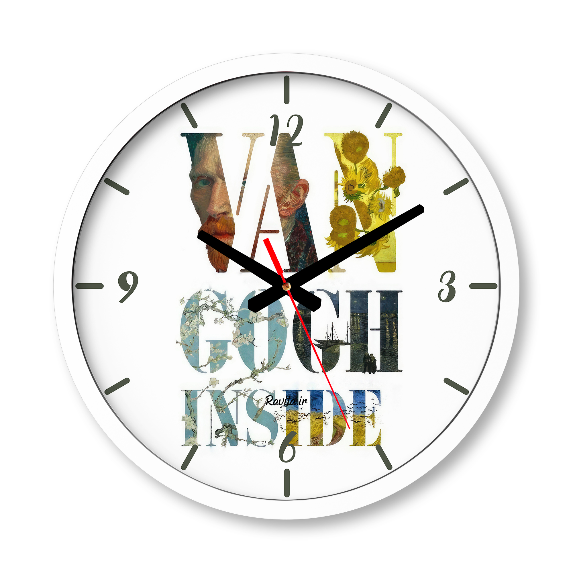 ساعت دیواری بزرگ راویتا طرح نقاشی سبک ون گوک – van gogh کد 3831 ساعت دیواری بزرگ راویتا طرح نقاشی سبک ون گوک – van gogh کد 3831