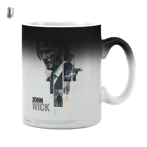 ماگ حرارتی راویتا طرح جان ویک - John wick کد 3741