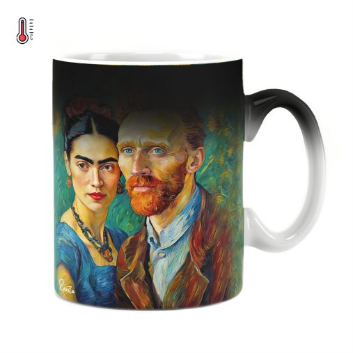ماگ حرارتی راویتا طرح فریدا کالو - Frida Kahlo کد 3746