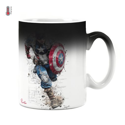 ماگ حرارتی راویتا طرح کاپیتان آمریکا - Captain America کد 3757
