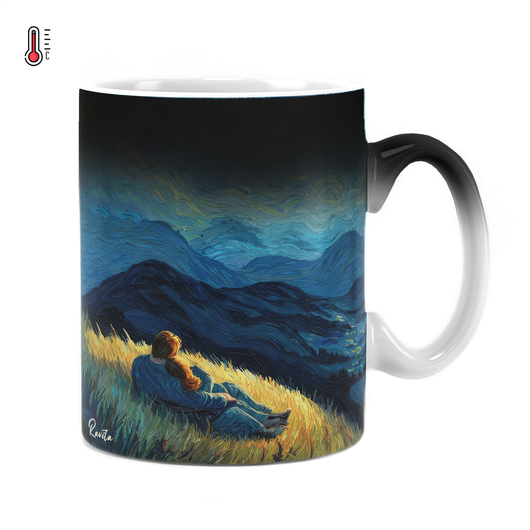 ماگ حرارتی راویتا طرح عاشقانه ونگوک - Van Gogh Love کد 3813 ماگ حرارتی راویتا طرح عاشقانه ونگوک - Van Gogh Love کد 3813