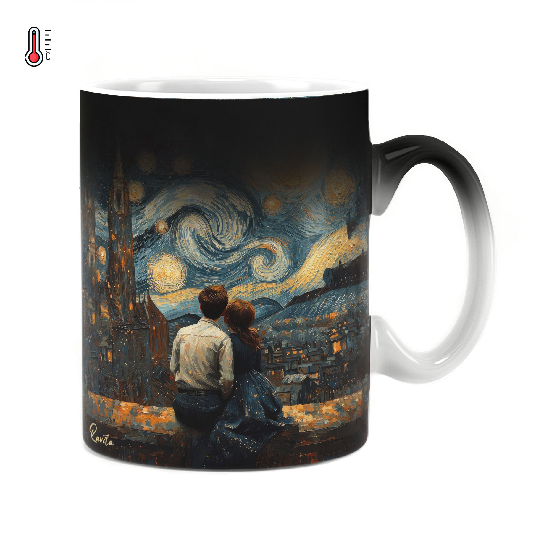 ماگ حرارتی راویتا طرح عاشقانه ونگوک - Van Gogh Love کد 3816 ماگ حرارتی راویتا طرح عاشقانه ونگوک - Van Gogh Love کد 3816
