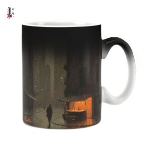 ساعت دیواری بزرگ راویتا طرح مردی تنها در شب - Alone کد 3827