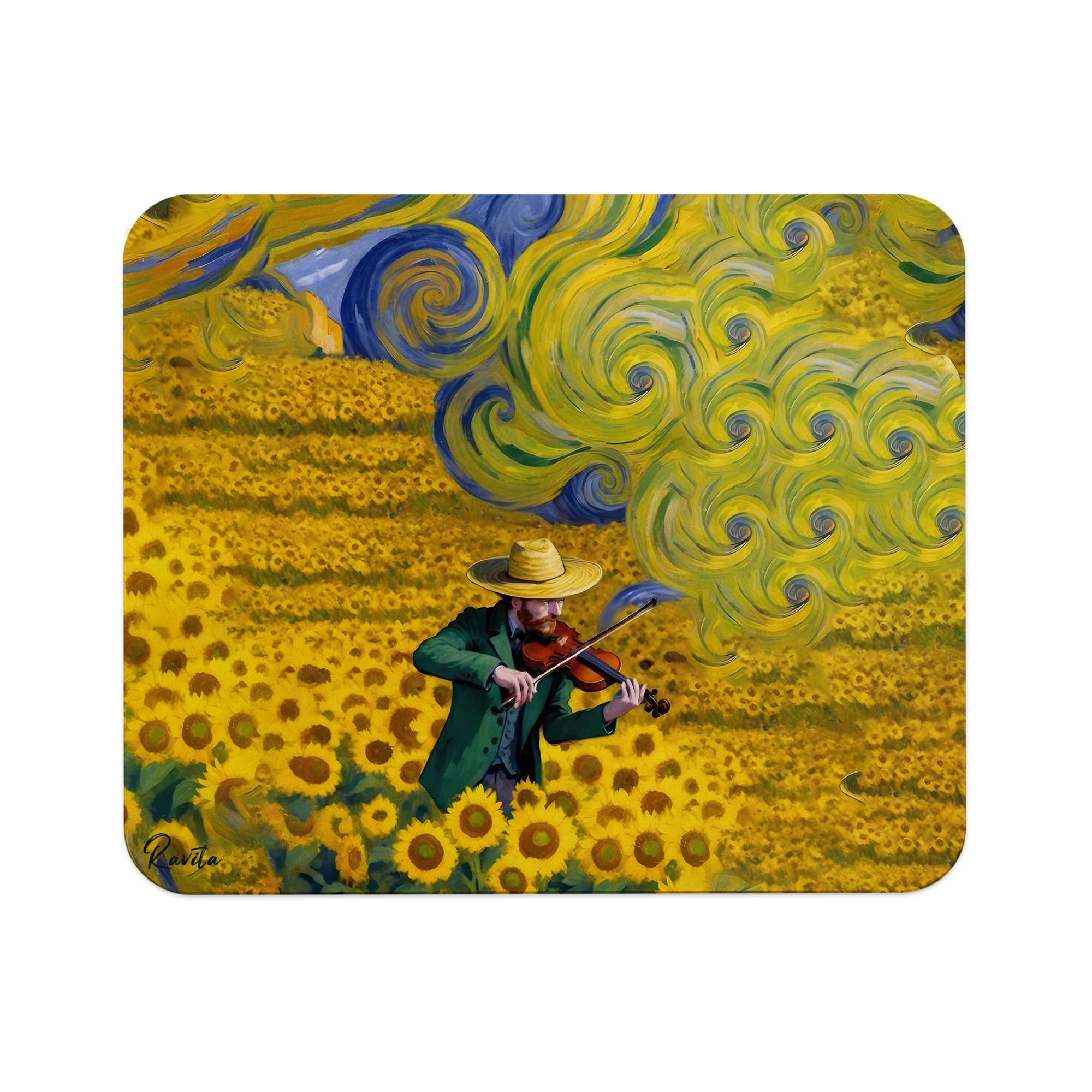 پدماوس راویتا طرح مزرعه آفتابگردان به سبک ون گوک - Van Gogh کد 3839 پدماوس راویتا طرح مزرعه آفتابگردان به سبک ون گوک - Van Gogh کد 3839