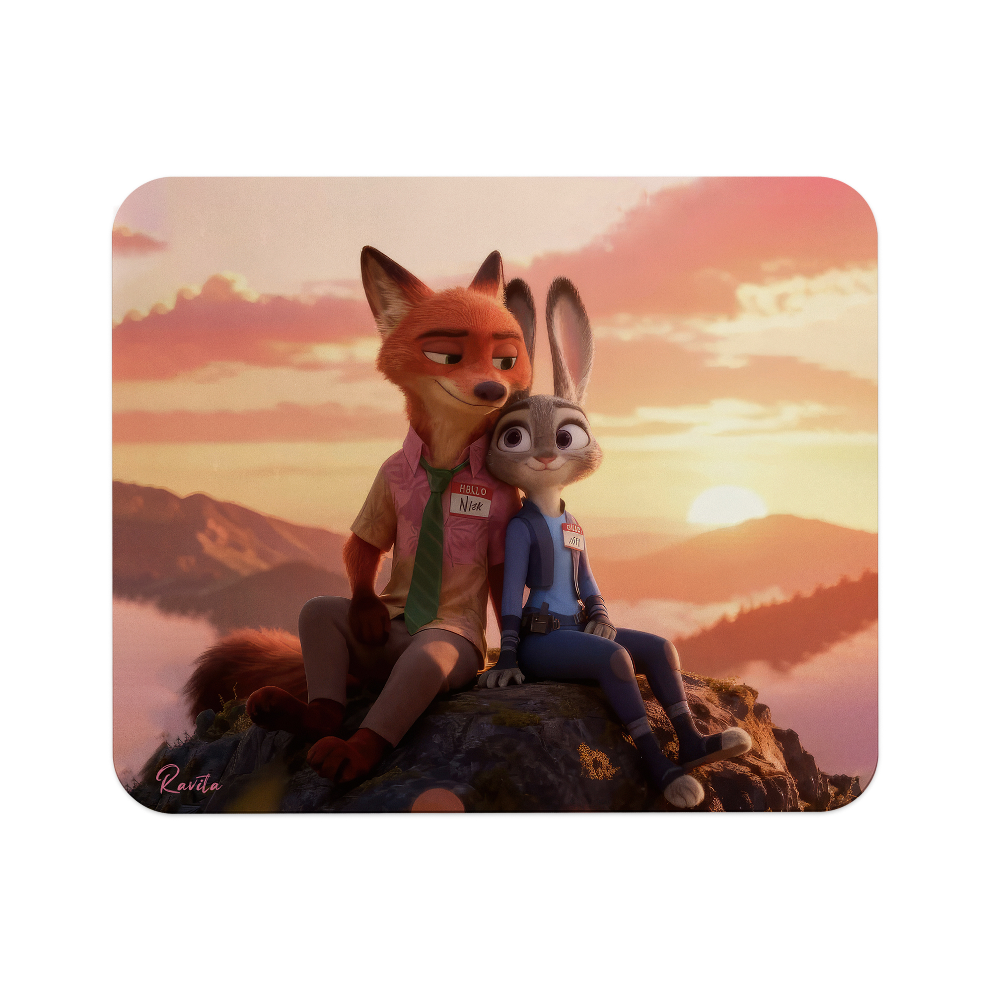 پدماوس راویتا طرح زوتوپیا عاشقانه دونفره - Zootopia کد 3758 پدماوس راویتا طرح زوتوپیا عاشقانه دونفره - Zootopia کد 3758