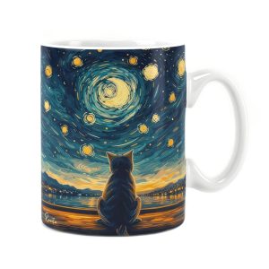 ساعت دیواری بزرگ راویتا طرح گربه به سبک ون گوک - Van Gogh کد 3836 ساعت دیواری بزرگ راویتا طرح گربه به سبک ون گوک - Van Gogh کد 3836