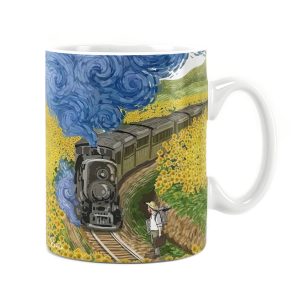 ساعت دیواری بزرگ راویتا طرح نقاشی سبک ون گوک – van gogh کد 3840