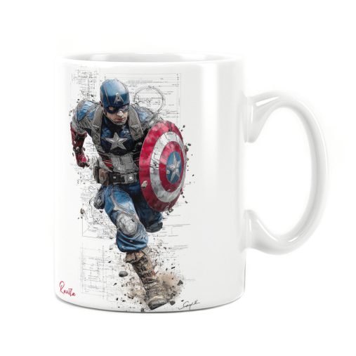 ماگ راویتا طرح کاپیتان آمریکا - Captain America کد 3757