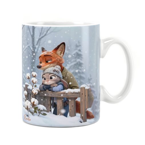 ماگ راویتا طرح زوتوپیا عاشقانه دونفره - Zootopia کد 3759