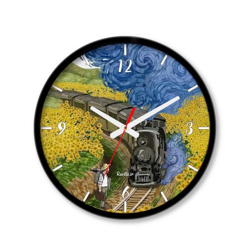 ساعت رومیزی دیواری راویتا طرح نقاشی سبک ون گوک – van gogh کد 3840