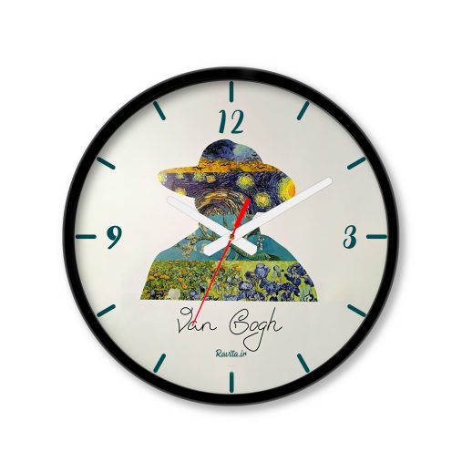 ساعت رومیزی دیواری راویتا طرح نقاشی سبک ون گوک – Van Gogh کد 3747
