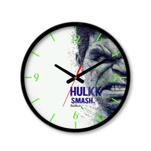 ساعت رومیزی دیواری راویتا طرح هالک - Hulk کد 3756