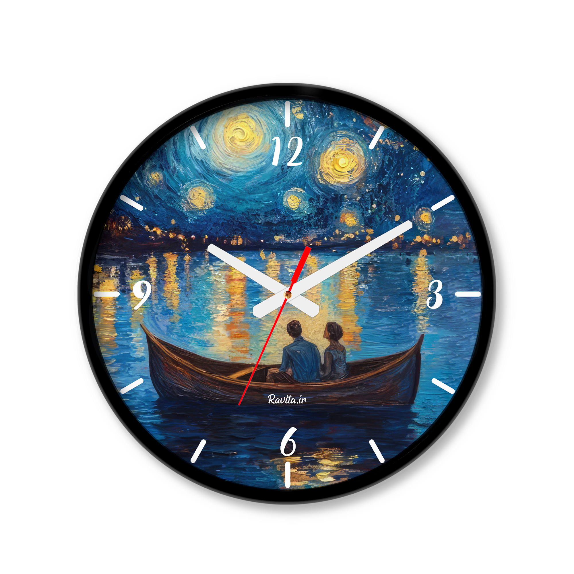 ساعت رومیزی دیواری راویتا طرح عاشقانه ونگوک - Van Gogh Love کد 3820 ساعت رومیزی دیواری راویتا طرح عاشقانه ونگوک - Van Gogh Love کد 3820