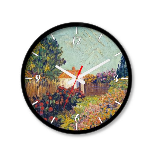ساعت رومیزی دیواری راویتا طرح نقاشی سبک ون گوک – van gogh کد 3829