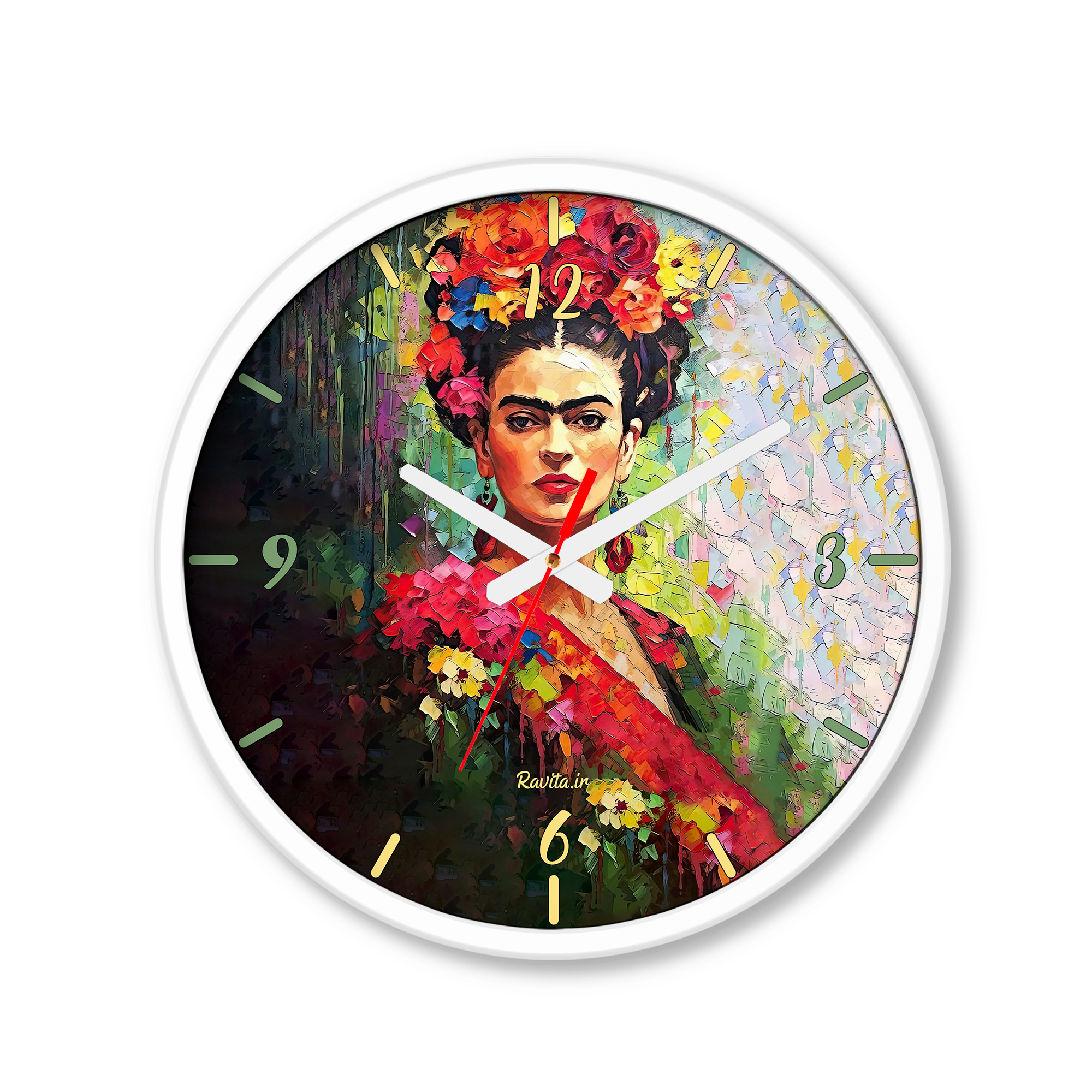 ساعت رومیزی دیواری راویتا طرح فریدا کالو - Frida Kahlo کد 3745 ساعت رومیزی دیواری راویتا طرح فریدا کالو - Frida Kahlo کد 3745
