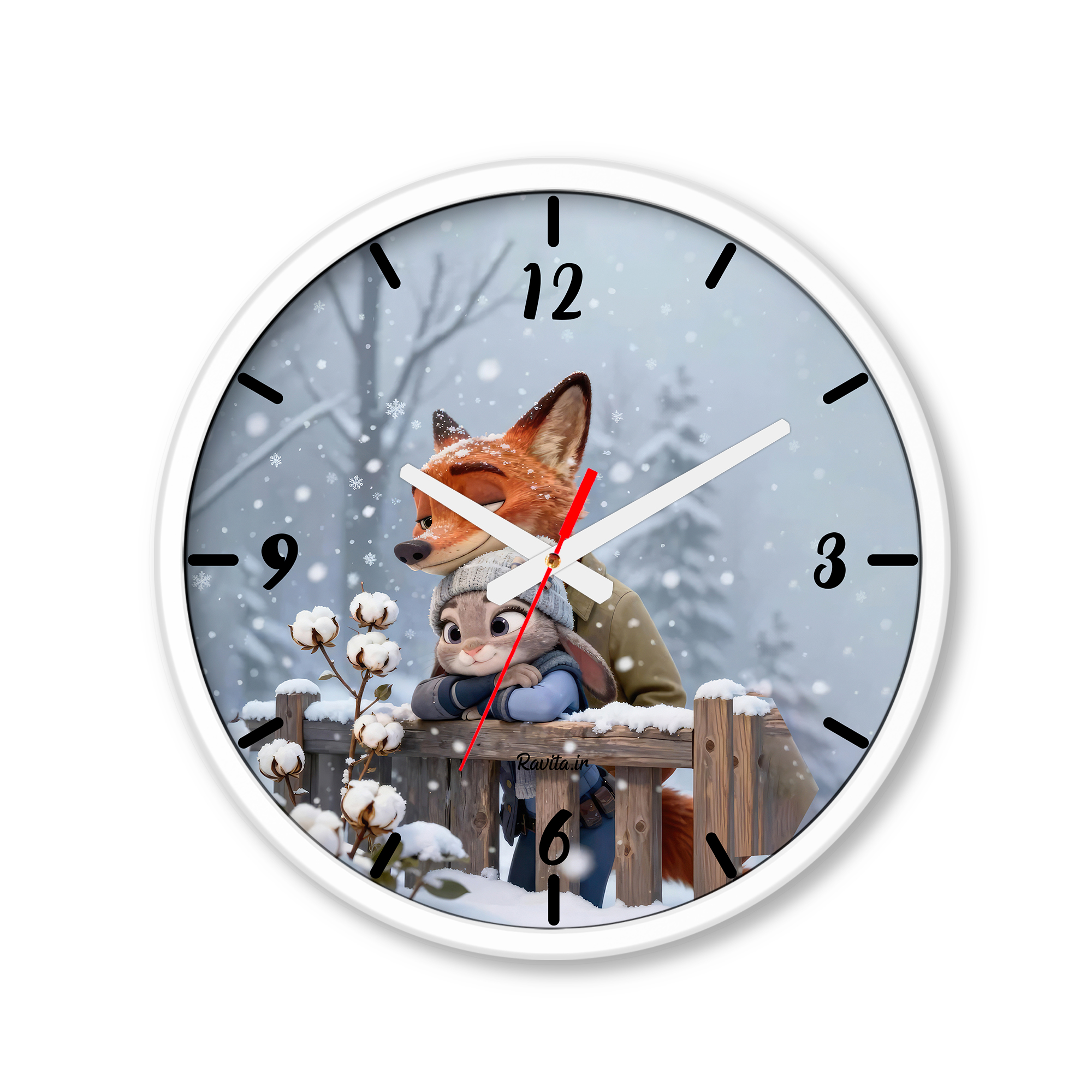 ساعت رومیزی دیواری راویتا طرح زوتوپیا عاشقانه دونفره - Zootopia کد 3759 ساعت رومیزی دیواری راویتا طرح زوتوپیا عاشقانه دونفره - Zootopia کد 3759