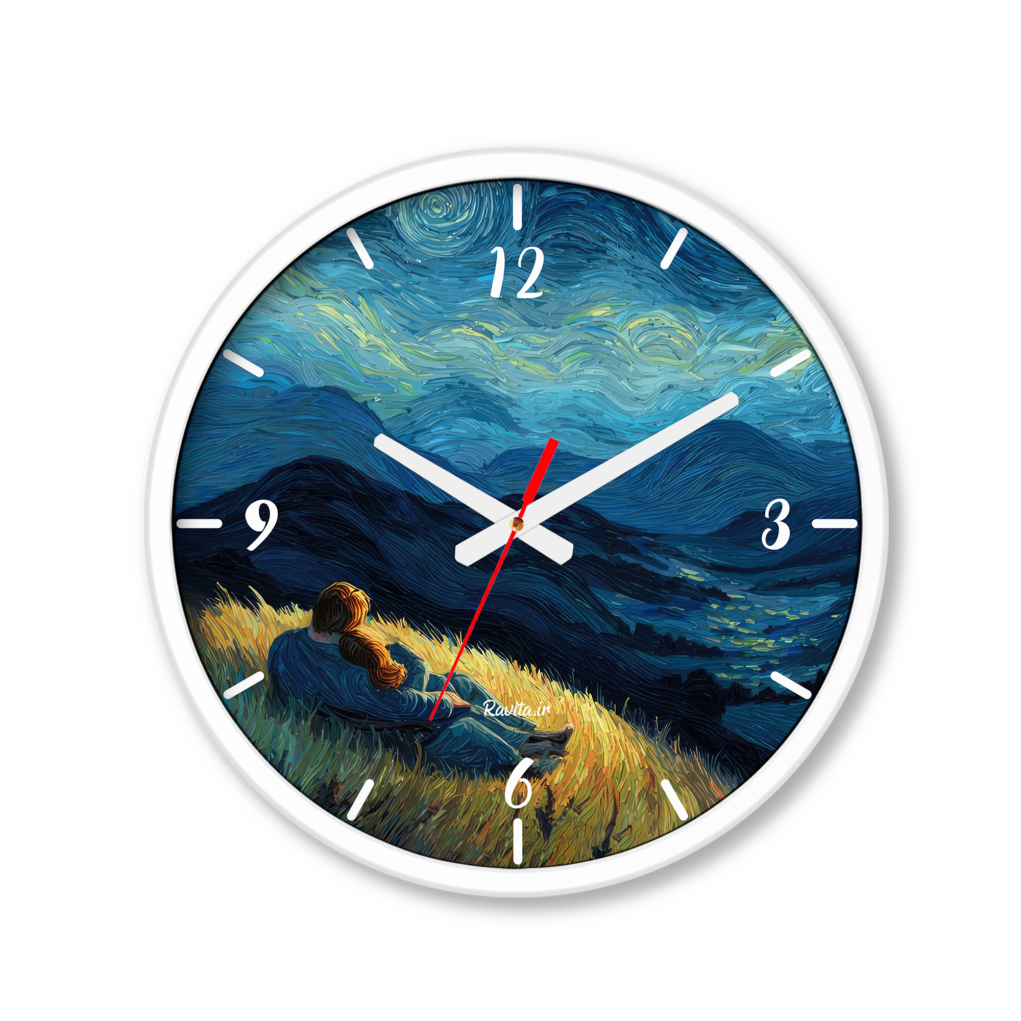 ساعت رومیزی دیواری راویتا طرح عاشقانه ونگوک - Van Gogh Love کد 3813 ساعت رومیزی دیواری راویتا طرح عاشقانه ونگوک - Van Gogh Love کد 3813