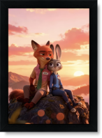 تابلو تکی راویتا طرح زوتوپیا عاشقانه دونفره – Zootopia کد 3758