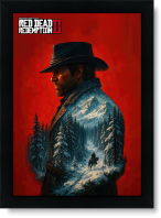 تابلو تکی راویتا طرح رد دد – Red Dead کد 3766