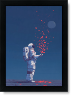 تابلو تکی راویتا طرح فضانورد عاشق – astronaut in love کد 3771